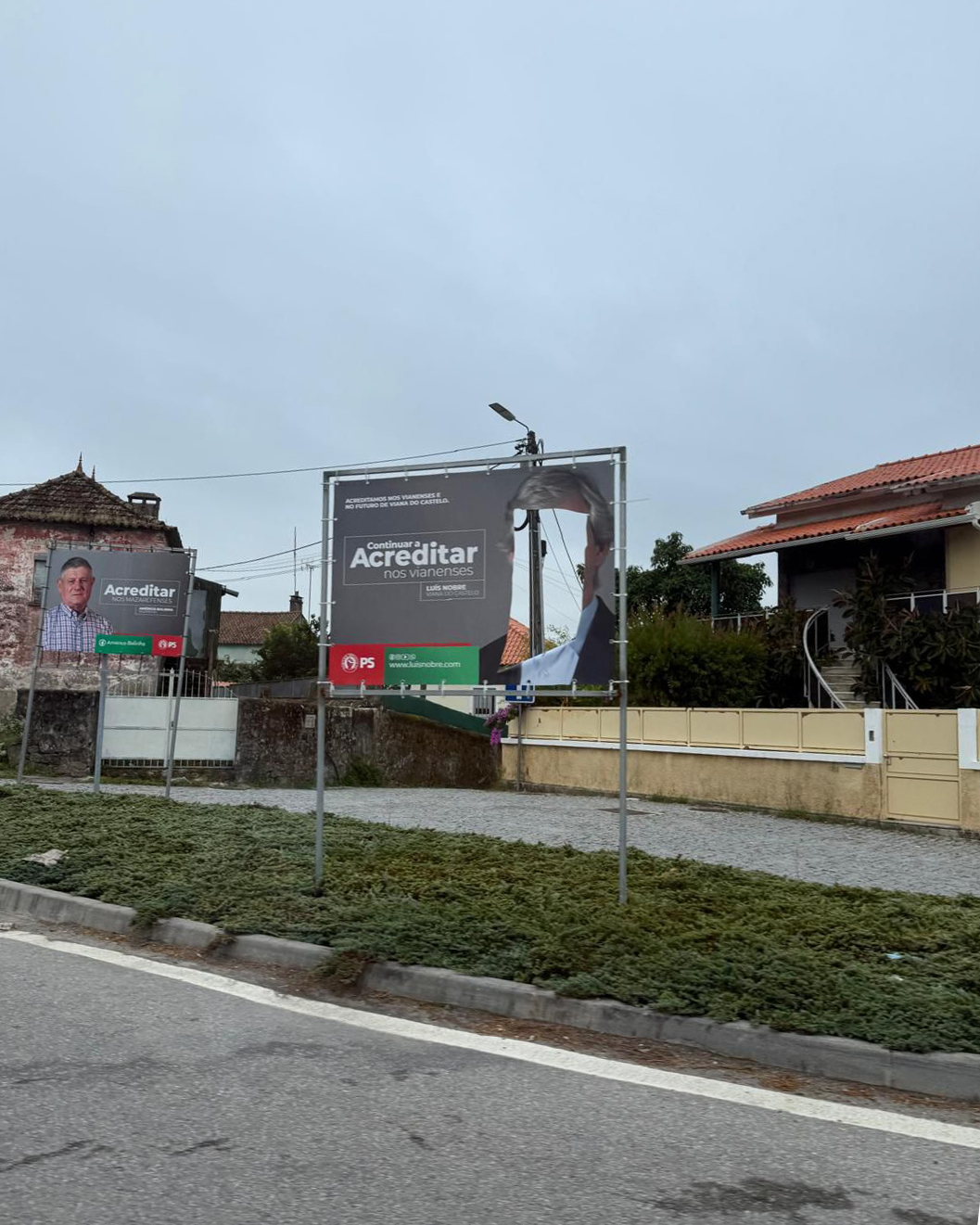 Luís nobre denuncia vandalismo contra cartazes do ps em viana