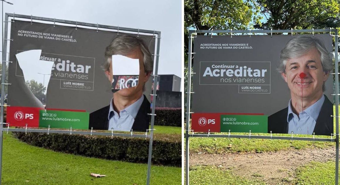 Luís nobre denuncia vandalismo contra cartazes do ps em viana