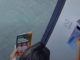 'apanhada' a retirar propaganda do psd de caixa de correio alheia em ponte de lima