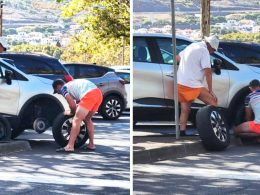 Fernando pimenta ajuda condutor a trocar pneu furado: "mecânico nas horas vagas das férias"