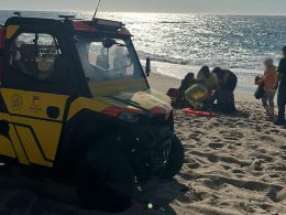Mulheres resgatadas em hipotermia do mar na póvoa de varzim
