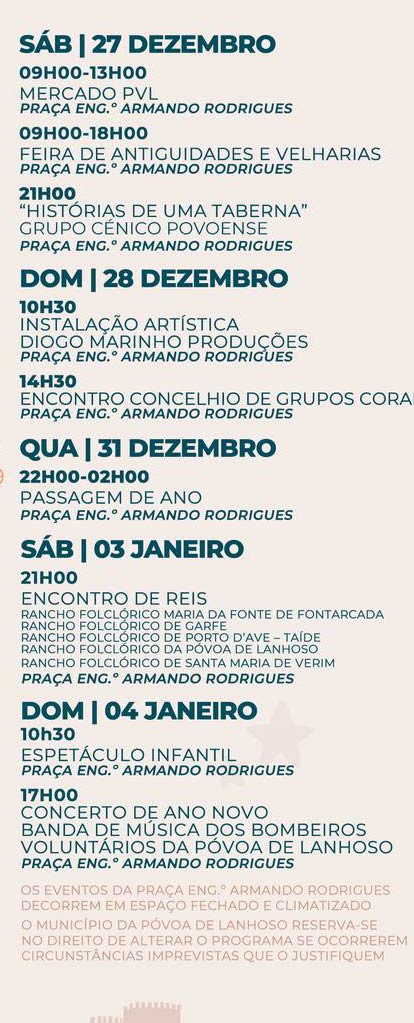 Magia do natal chega à póvoa de lanhoso no dia 06 8 Magia do natal chega à póvoa de lanhoso no dia 06